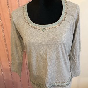 💛 5 for $20- Liz Claiborne grey tee